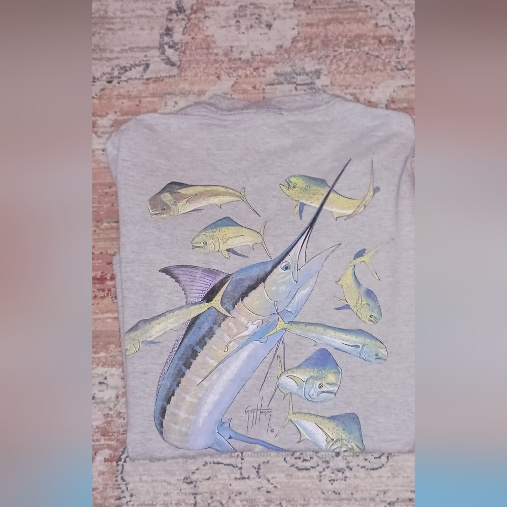 Guy Harvey By AFTCO Men's Fishing T-shirts X-Large - Picture 7 of 10